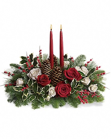 Christmas Wishes Centerpiece Bouquet