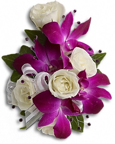 Fancy Orchids and Roses Wristlet Corsage