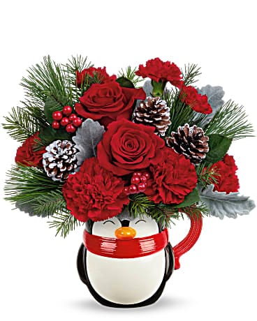 Teleflora's Send A Hug® North Pole Penguin  Bouquet