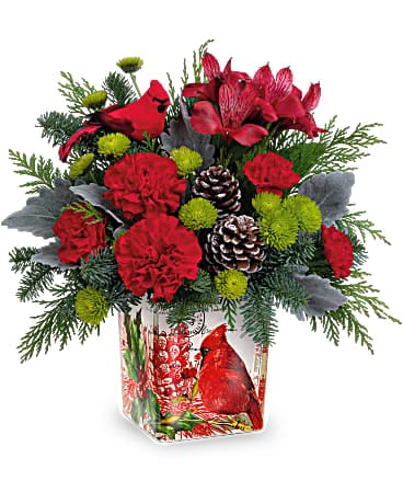 Teleflora's Ode To The Cardinal Bouquet Bouquet