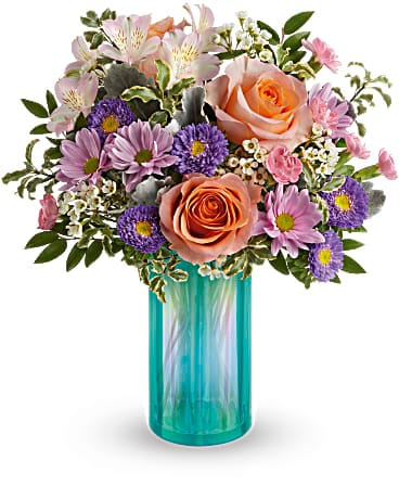 Teleflora's Aqua Rose Bouquet Bouquet
