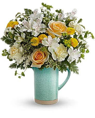 Teleflora's Adored Aqua Bouquet Bouquet